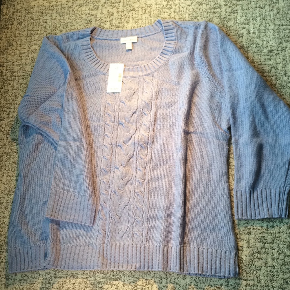 Lavender Cable Sweater